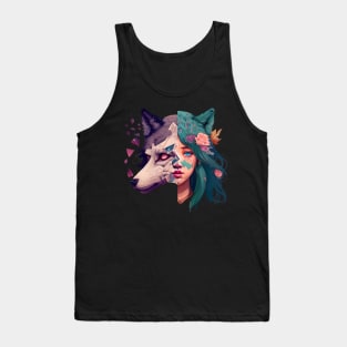 Half Wolf Tank Top